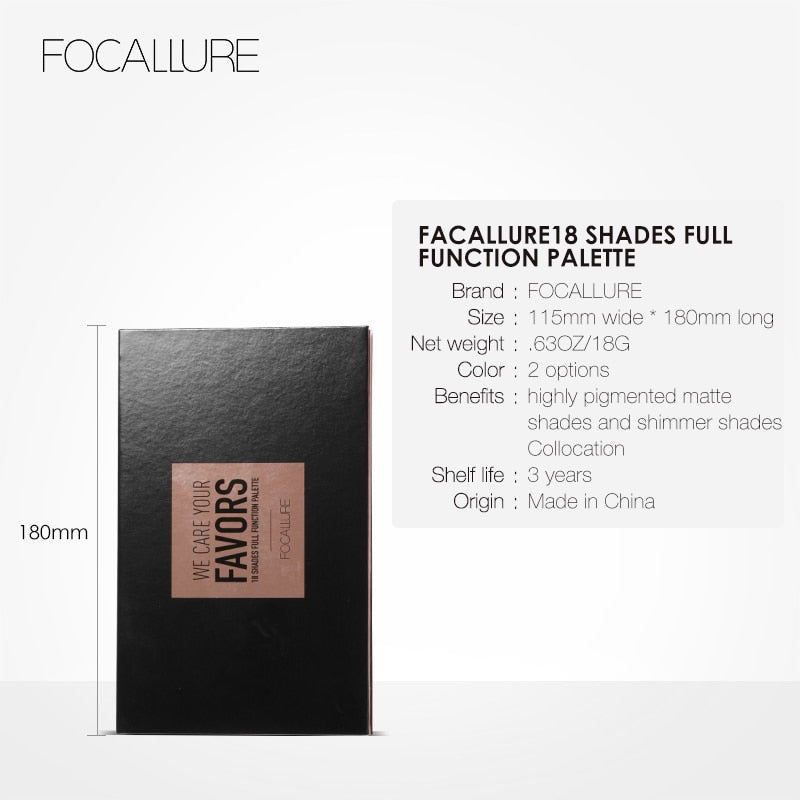 Eyeshadow Palette (18 Colors) FOCALLURE