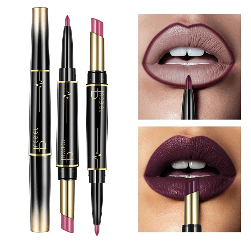 2 In 1 Lipliner Lipstick Pudaier