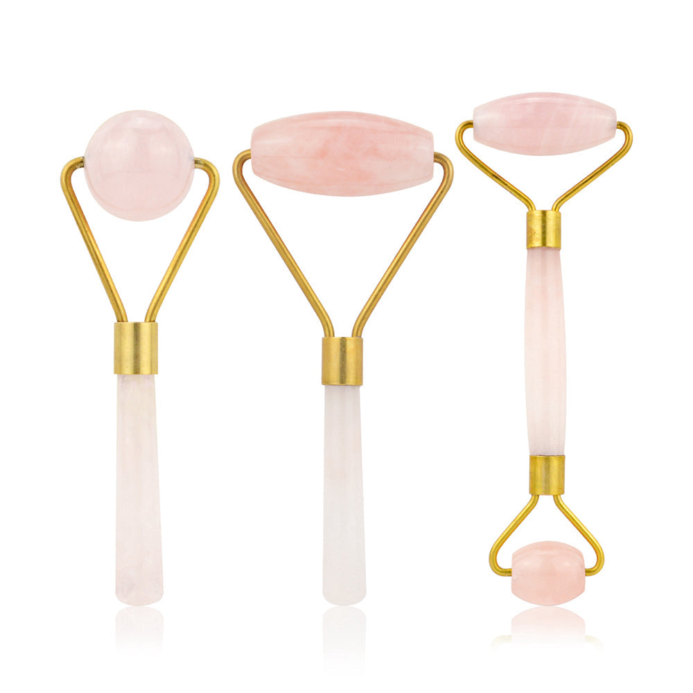 Natural Rose Quartz Facial Roller