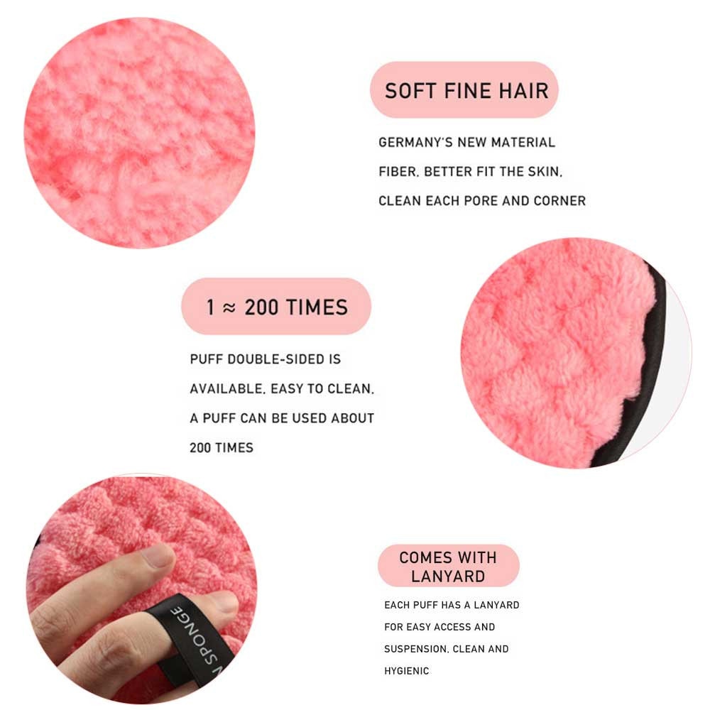 Reusable Microfiber Cloth Pads - Makeup Remover