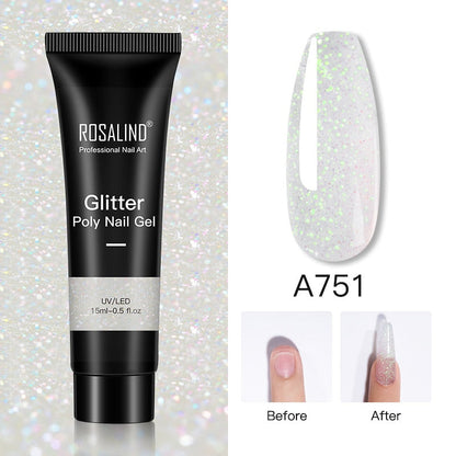 Glitter Poly Nail Gel15ml ROSALIND