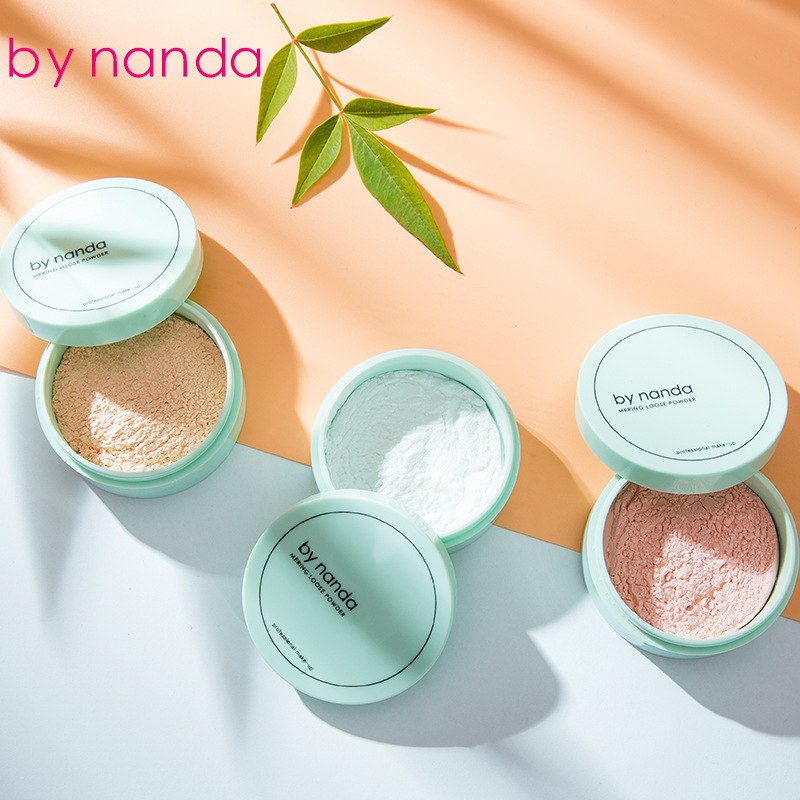 BY NANDA 3 Colore Translucent Pressed Powder Con Soffio Liscia Viso Trucco Prodotti di base Impermeabile Cipria In Polvere