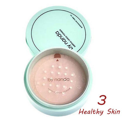 BY NANDA 3 Colore Translucent Pressed Powder Con Soffio Liscia Viso Trucco Prodotti di base Impermeabile Cipria In Polvere