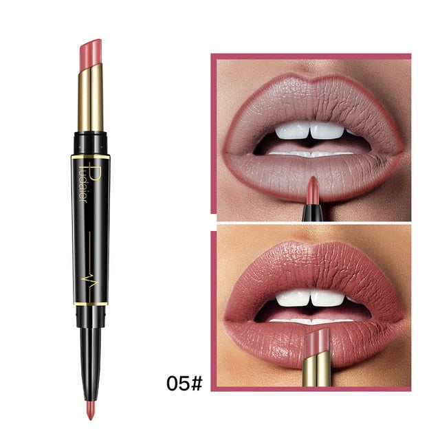 2 In 1 Lipliner Lipstick Pudaier