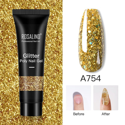 Glitter Poly Nail Gel15ml ROSALIND