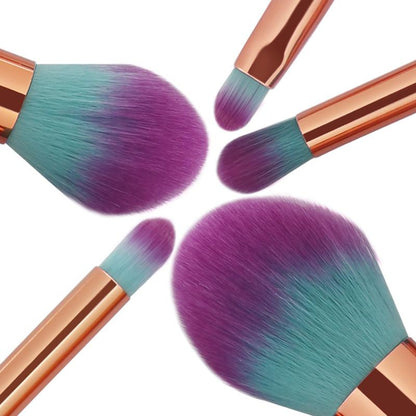 Mermaid Makeup Brushes Set (5pcs)